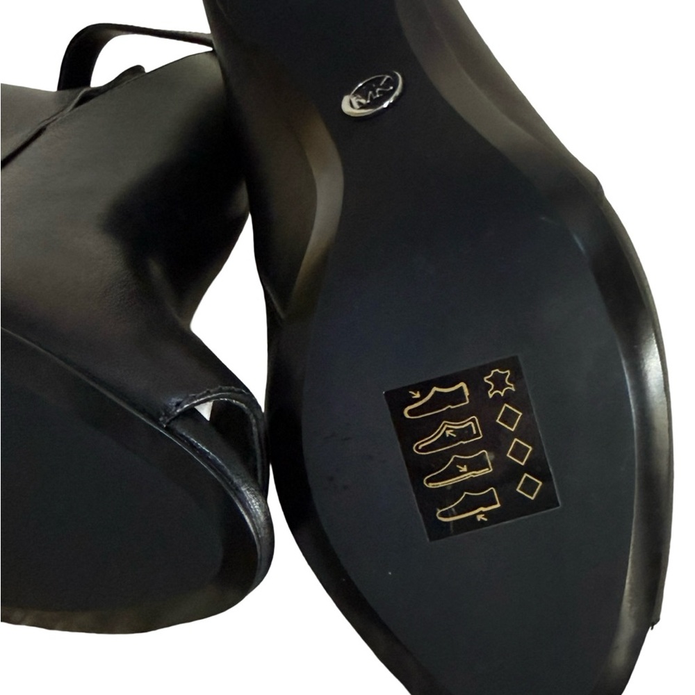 NWOT Michael Kors Black Lawson Open Toe Stiletto Heel Ankle Boots! Size 6! - Picture 12 of 12